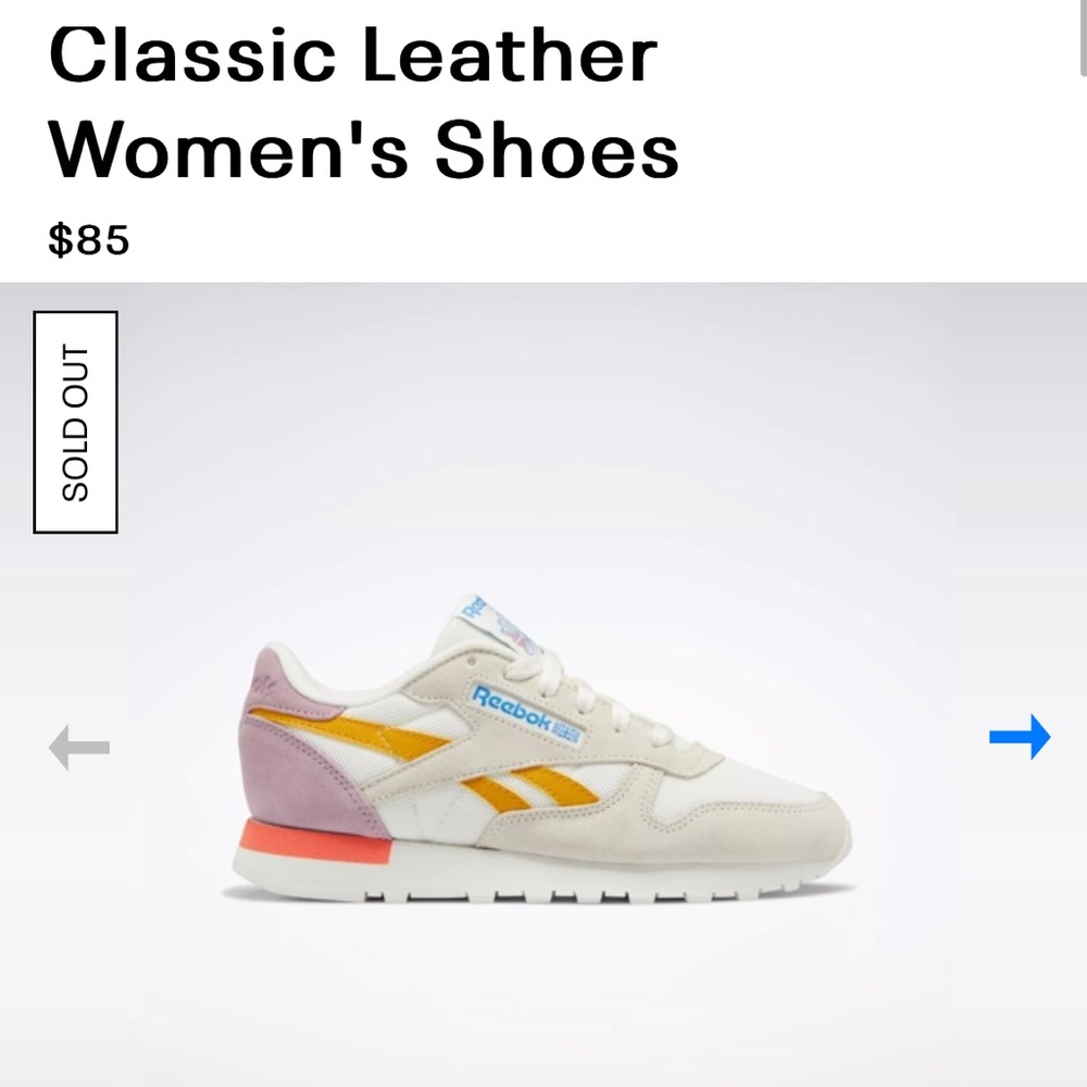 Reebok Classic Leather Women's Sneakers | Size: 9